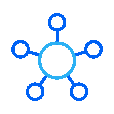Wired outline 1307 hub network hover pinch
